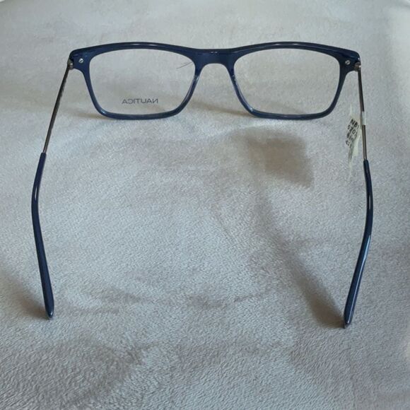 COPY - NEW NAUTICAL MENS FULL RIM 54 18 145 SHINY NAVY EYEGLASSES EYEWEAR DESIG… - Picture 4 of 4